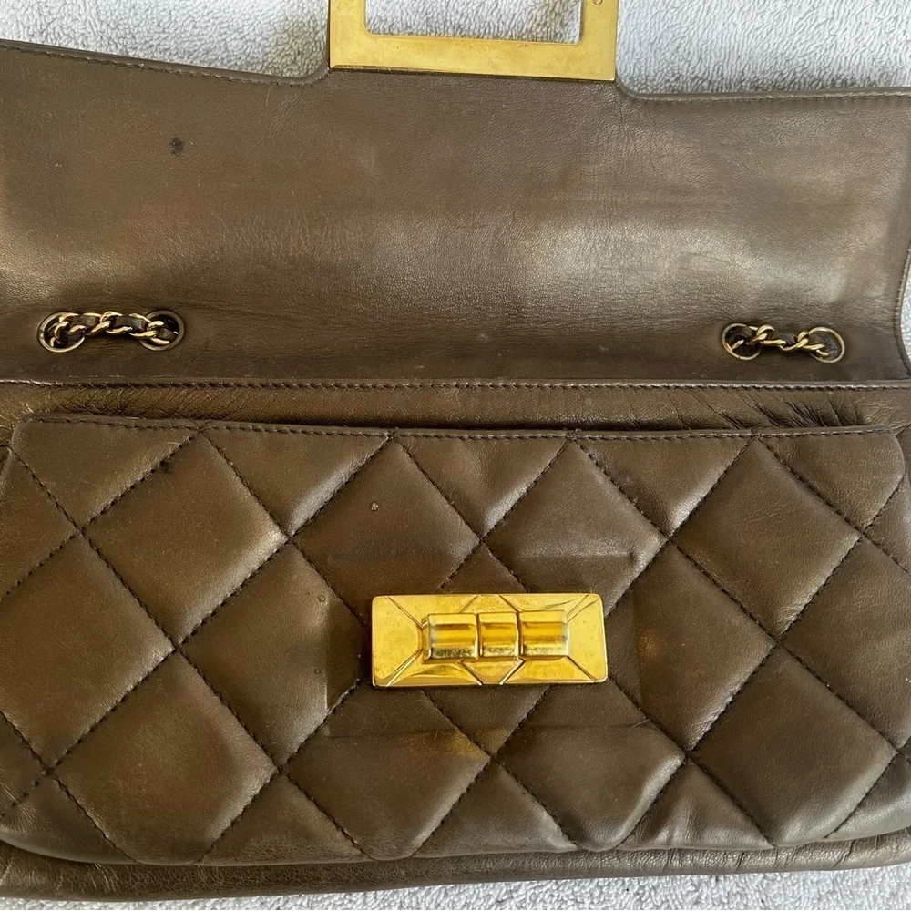 Bronze Chanel lambskin Chocolate Bar